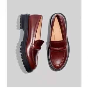 Madewell Bradley Loafers in Cherry Wood | 8.5